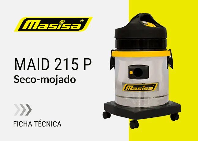 Aspiradora Masisa Maid 215 P Seco-mojado 2 Maid 215 P Seco-mojado Aspiradoras Profesionales