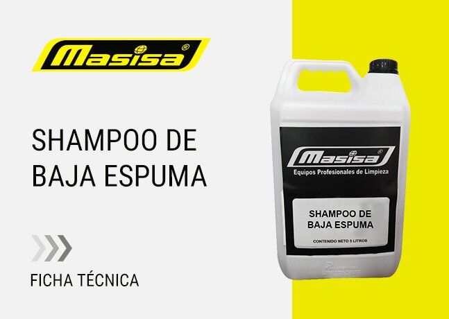 Químicos Masisa Shampoo de baja espuma 2 Shampoo de baja espuma Químicos