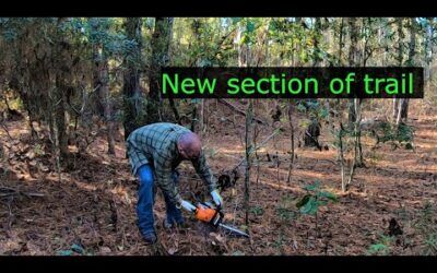 #57 New section of trail with Stihl MS170