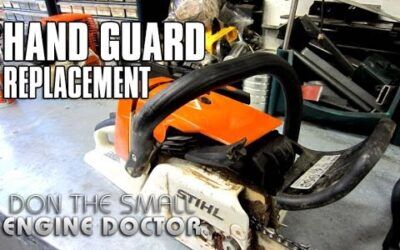 HOW-To STIHL Chainsaw Chain Brake Guard Replacement On MS260