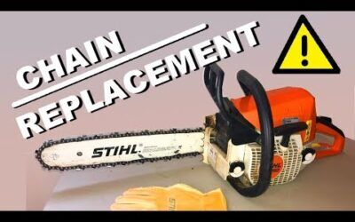 CHAIN REPLACEMENT on a Stihl chainsaw MS 250 – How to