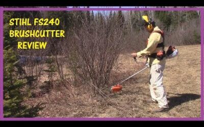 STIHL FS240 BRUSH CUTTER REVIEW – HOW TO USE A BRUSH CUTTER WITH 120 TOOTH RENEGADE BLADE